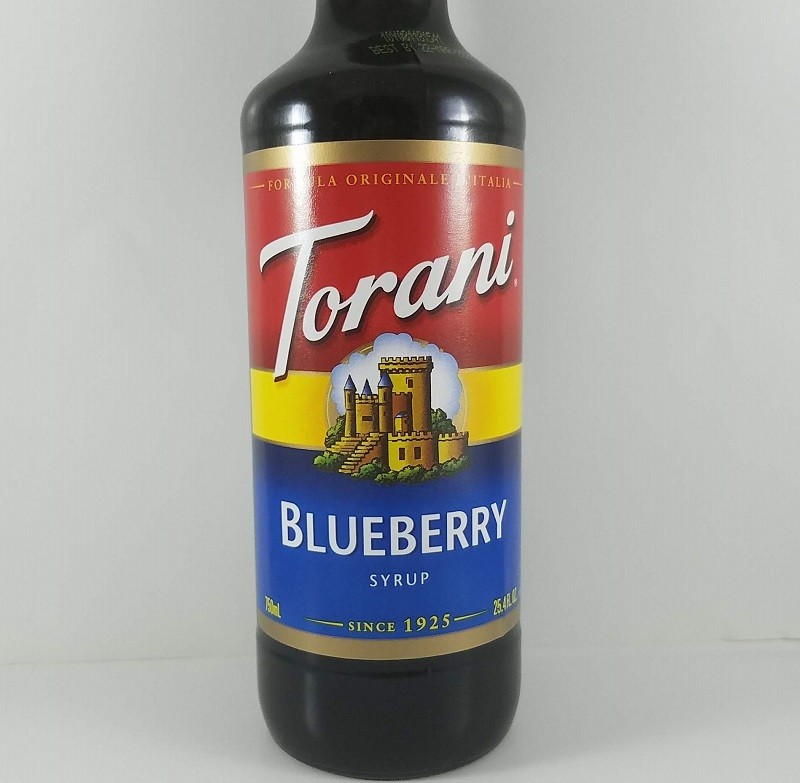 Blueberry Flavored 750ml Front / Torani Syrup