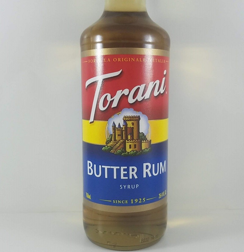 Butter Rum Flavored 750ml Front / Torani Syrup