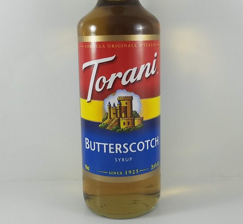 Butterscotch Flavored 750ml Front / Torani Syrup