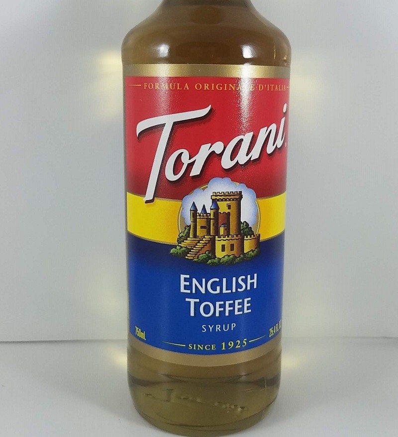 English Toffee flavored 750ml front / Torani Syrup