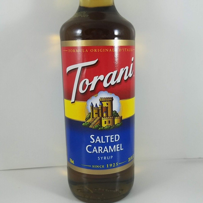 Salted Caramel Flavored 750ml / Torani Syrup Carytown Coffee