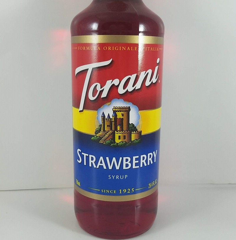 Strawberry flavored 750ml front / Torani Syrup