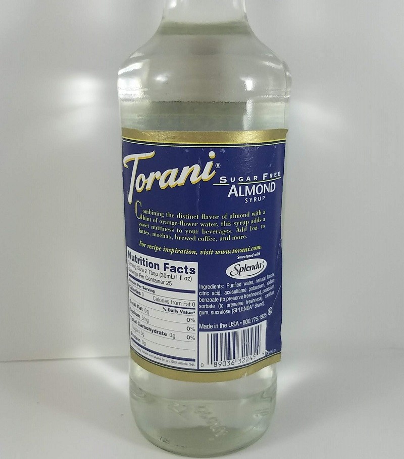 Sugar Free Almond / 750ml / Torani Syrup
