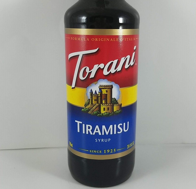 Tiramisu flavored 750ml front / Torani Syrup