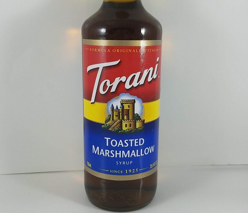 Toasted Marshmallow flavored 750ml front / Torani Syrup