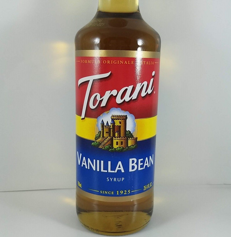 Vanilla Bean flavored 750ml front / Torani Syrup